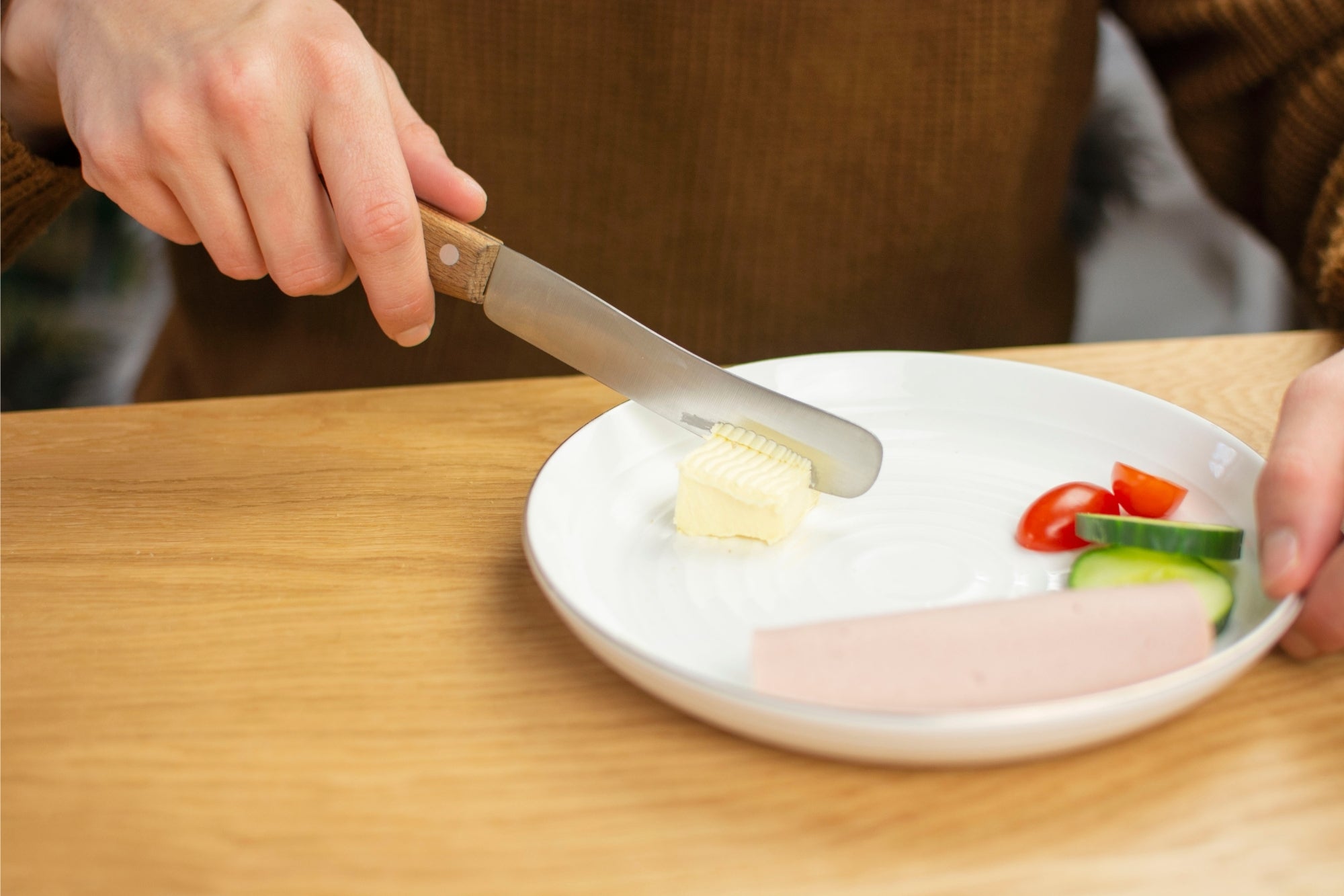 Buckelsmesser mit Buchengriff