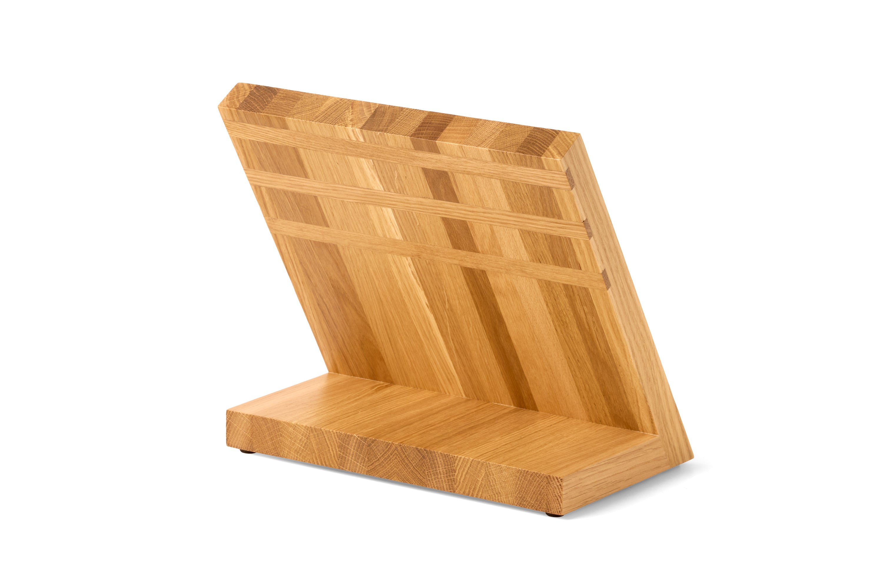 Kompakter, magnetischer Messerblock Eiche