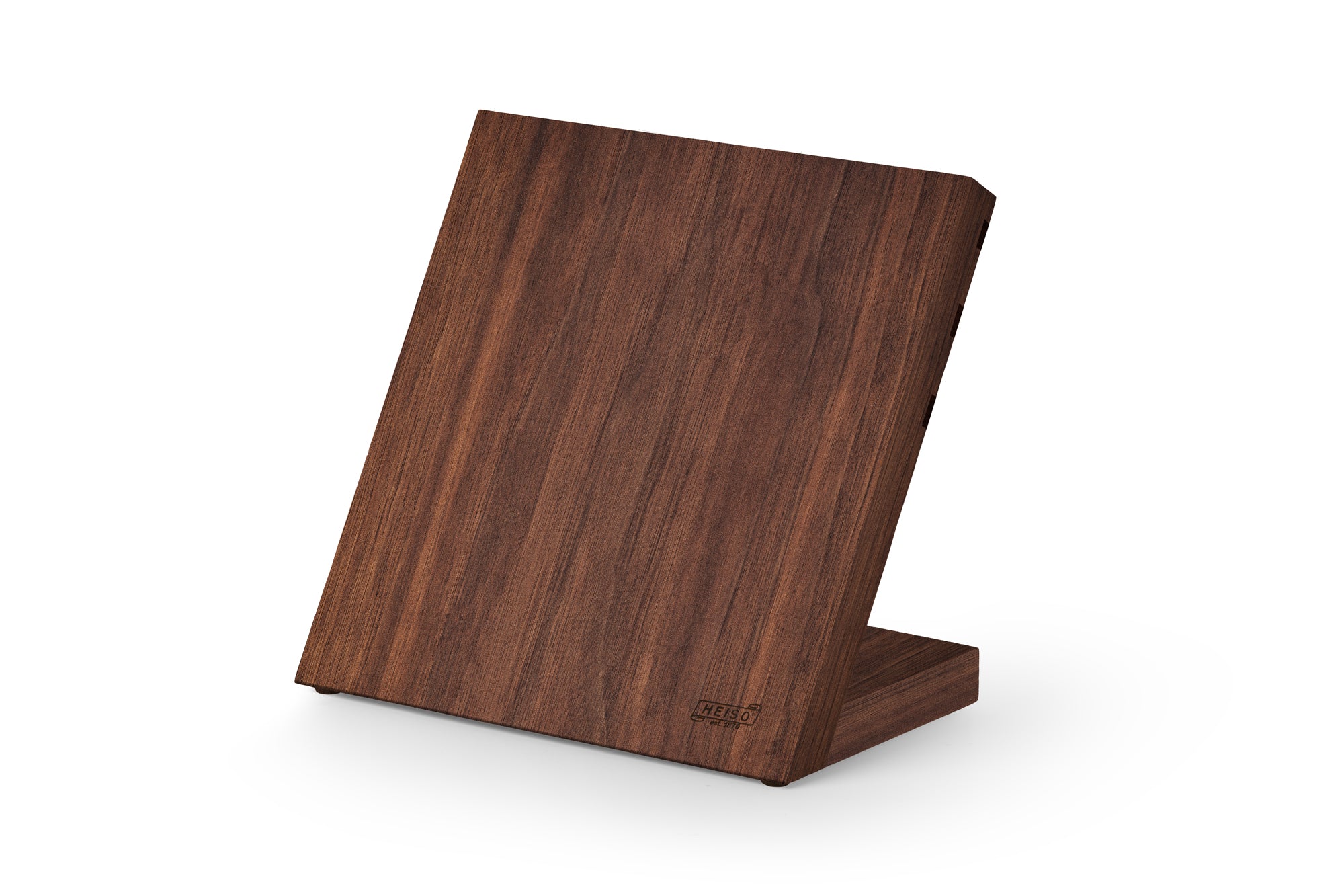 Kompakter, magnetischer Messerblock Walnuss