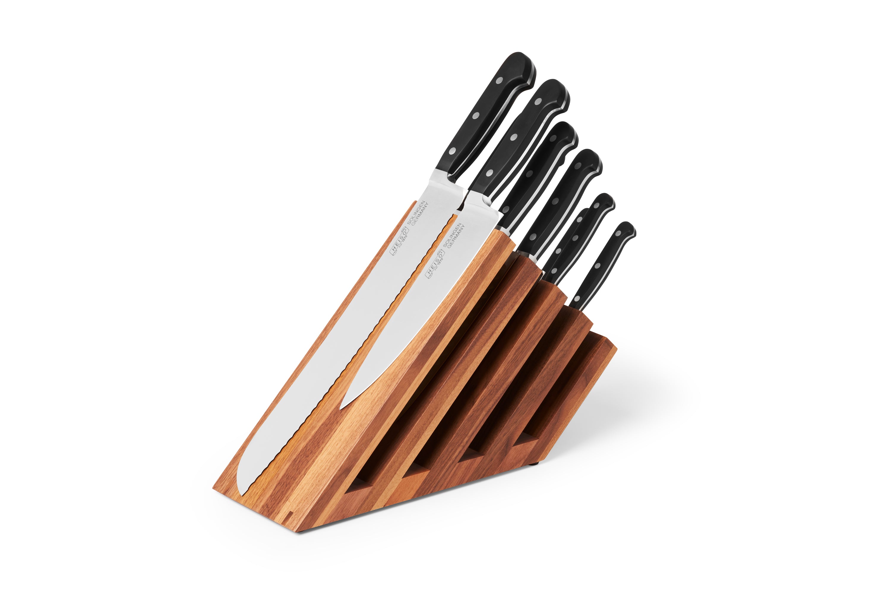 Magnetischer Messerblock Nuss