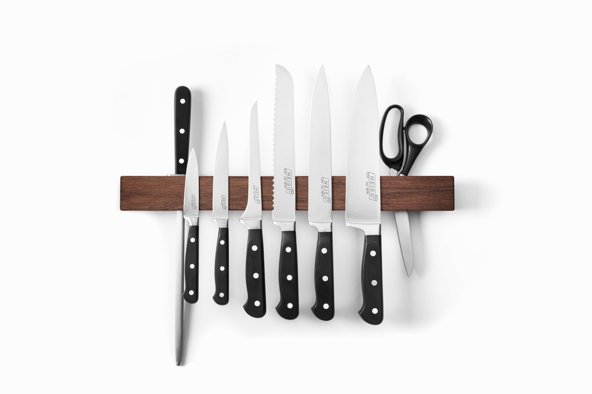 Starke Magnetleiste aus Walnuss