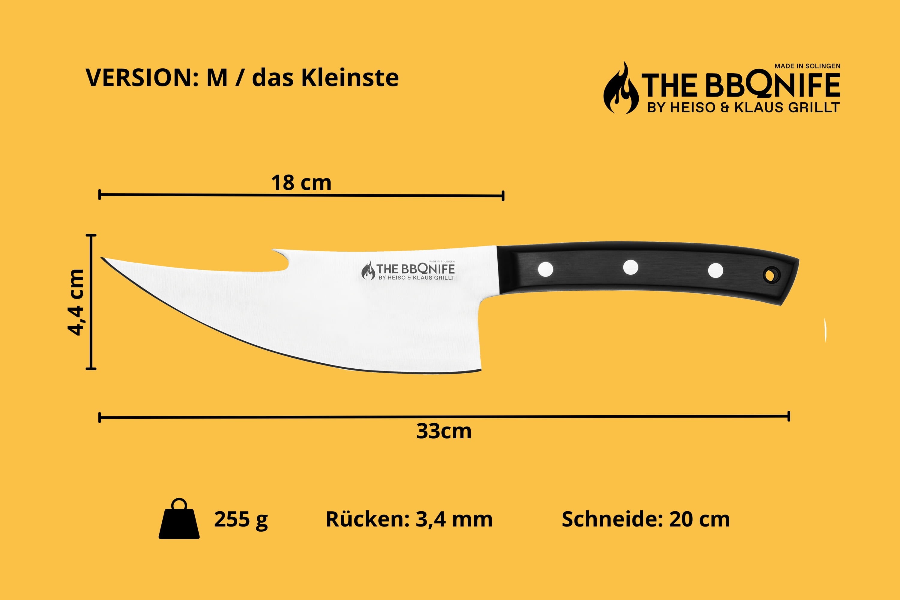 THE BBQNIFE M - 18cm